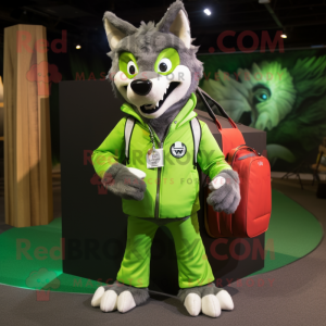 Lime Green Say Wolf...