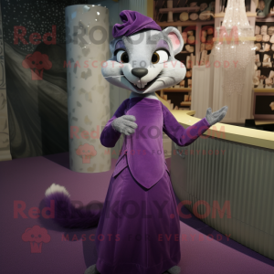 Lavendel Weasel maskot...