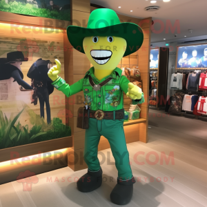 Forest Green Cowboy maskot...