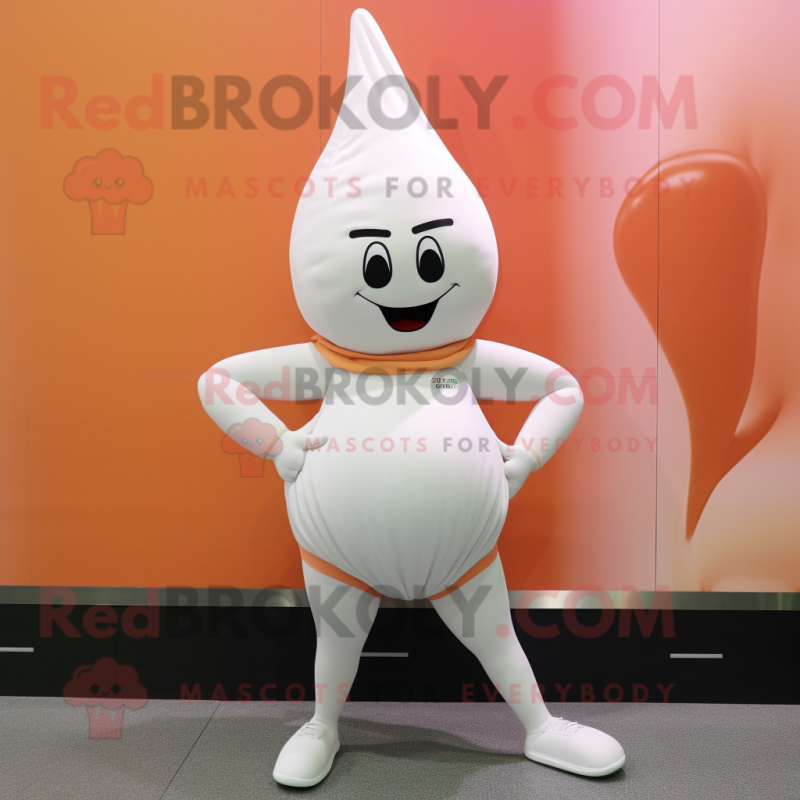 nan Onion mascot costume character dressed with a Yoga Pants and Anklets