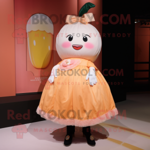 Peach Dim Sum maskot drakt...