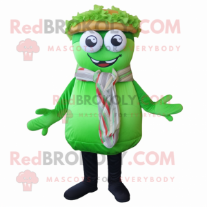 Green Hamburger mascotte...