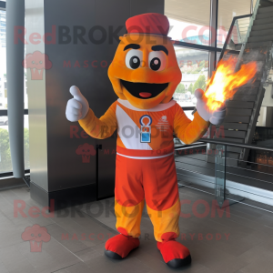 Postava maskota Orange Fire...