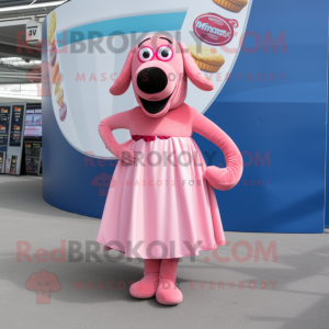 Pink Hot Dogs maskot...