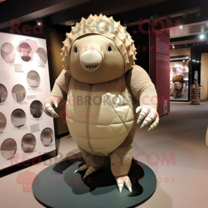 Beigefarbener Glyptodon...