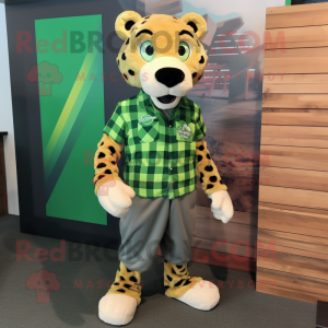 Green Cheetah mascotte...