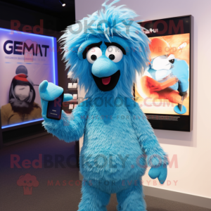 Sky Blue Emu mascotte...