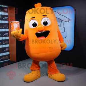 Orange Ice maskot kostym...