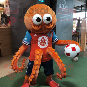 Rust Octopus maskot kostym...