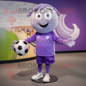 Lavendel fotball maskot...