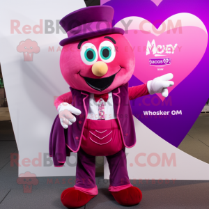 Magenta Heart maskot...