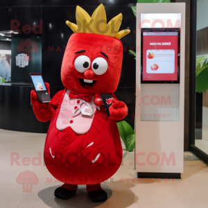 Red Pineapple mascotte...