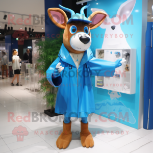 Blue Deer maskot kostym...