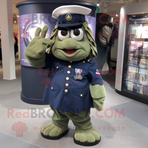 Olive Navy Soldier mascotte...