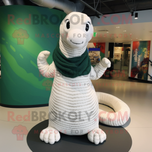 Witte Titanoboa mascotte...