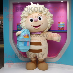 Beige Candy Box mascotte...