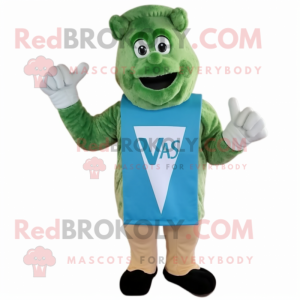 Cyan Caesar Salad mascotte...