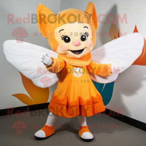 Orange Tooth Fairy maskot...