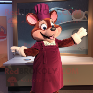 Maroon Ratatouille maskot...