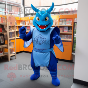 Blue Devil maskot kostume...