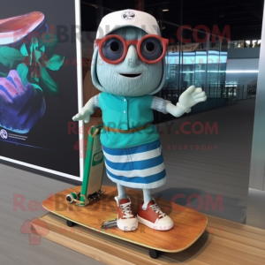  Skateboard maskot kostyme...