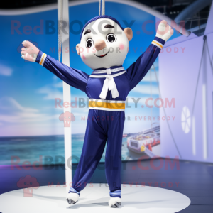 Navy Trapeze Artist maskot...