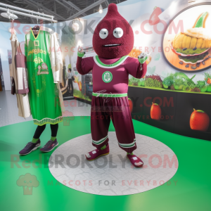 Maroon Green Beer mascotte...