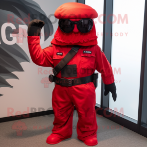 Red Marine Recon maskot...