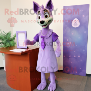 Lavendel Dingo maskot...