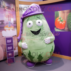 Purple Cucumber mascotte...