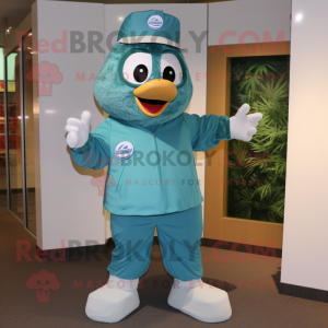 Teal Ice mascotte kostuum...