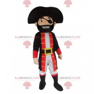 Fantasia masculino de pirata do barba negra - Men's Blackbeard Pirate