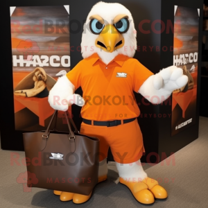 Orange Haast S Eagle maskot...