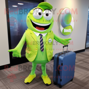 Postava maskota Lime Green...