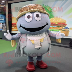 Szary Hamburger w kostiumie...