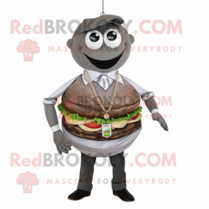 Szary Hamburger w kostiumie...