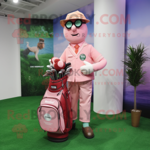 Pink Golf Bag maskot...