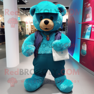 Blaugrüner Teddybär...