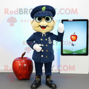 Navy Apple maskot kostume...