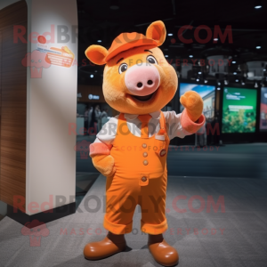 Postava maskota Orange Sow...