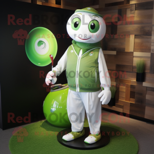 Oliven golfbold maskot...