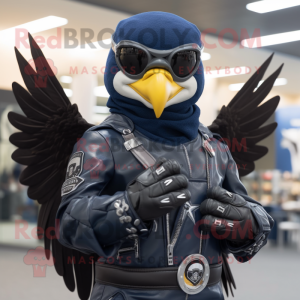 Navy Hawk maskot kostume...