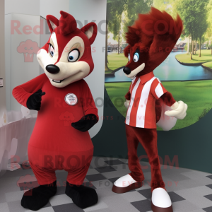 Red Skunk mascotte kostuum...