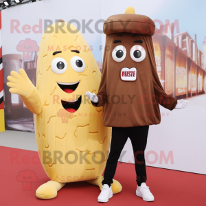 Brown French Fries mascotte...