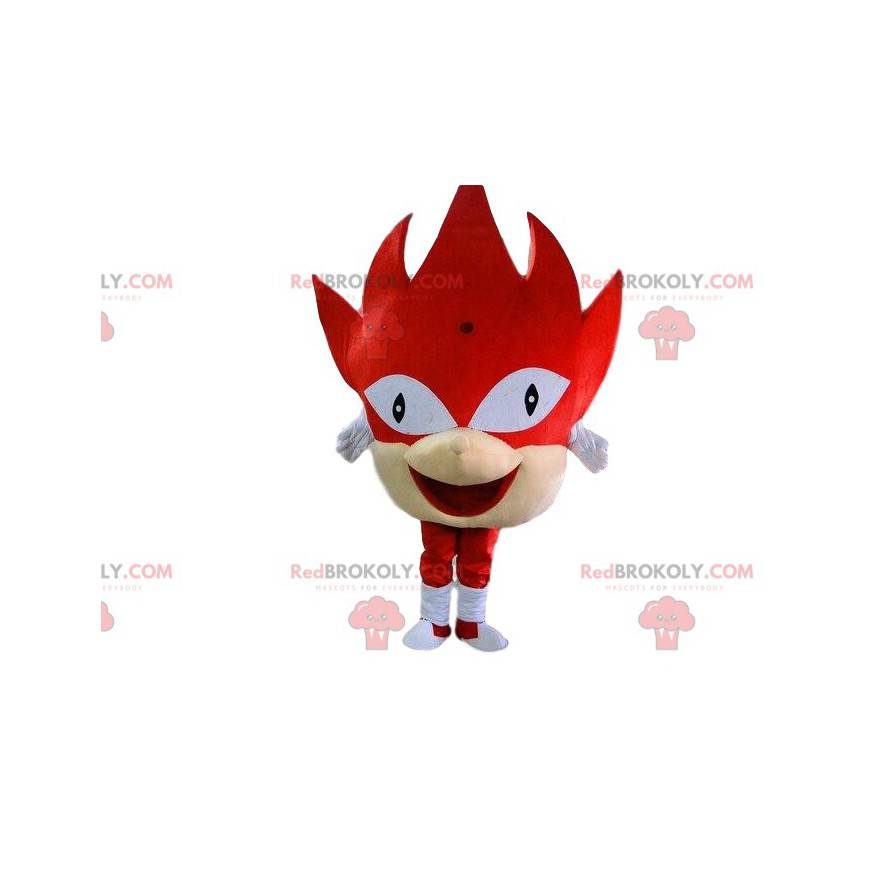 Conjunto Infantil Fantasia Knuckles Vermelha Amigo do Sonic