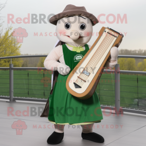  Celtic Harp maskot kostume...