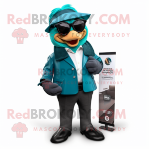 Teal Attorney maskot...