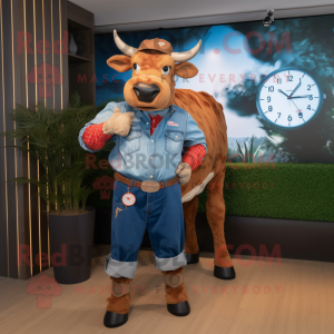 Rust Zebu mascotte kostuum...