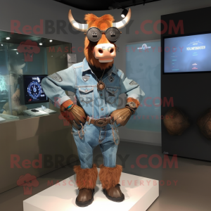 Rust Zebu mascotte kostuum...