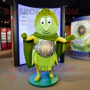 Olive Celtic Shield maskot...